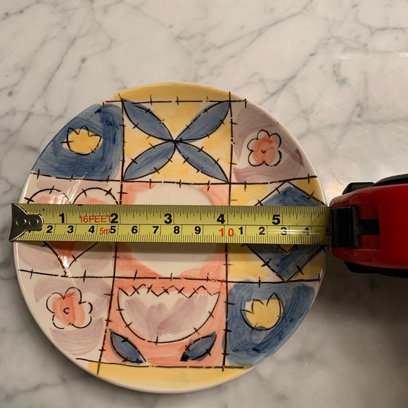 Hand-Painted Ceramic Cup & Saucer Set of 2 - Picture 6 of 9